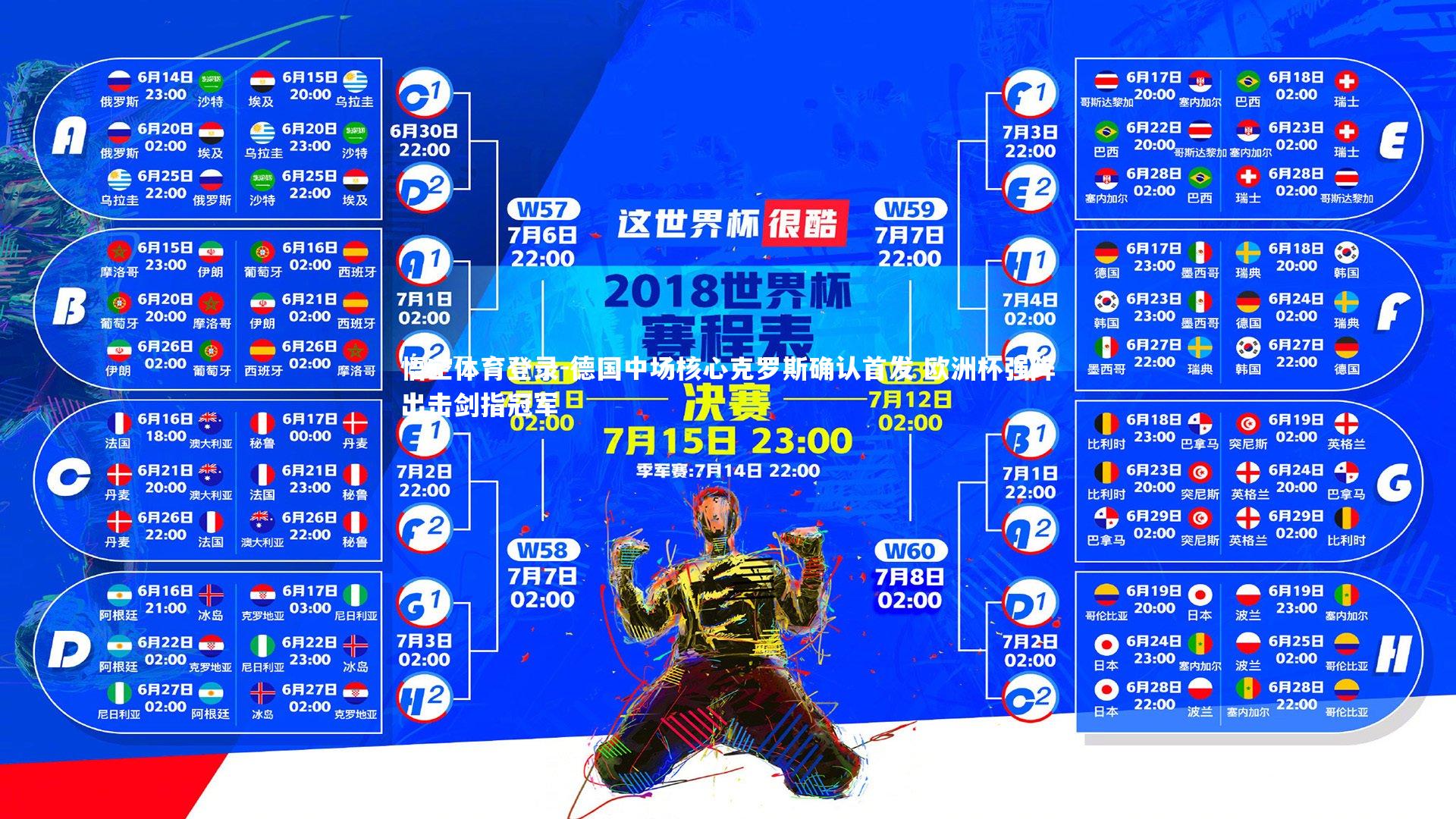 德国中场核心克罗斯确认首发 欧洲杯强阵出击剑指冠军